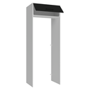 Porta-Geladeira 83 cm 1 Porta Basculante Branco/Preto Agata Madesa