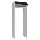 Porta-Geladeira 83 cm 1 Porta Basculante Branco/Preto Glamy Madesa