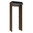 Porta-Geladeira 83 cm 1 Porta Basculante Rustic/Preto Glamy Madesa