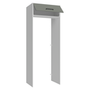 Porta-Geladeira 83 cm 1 Porta Basculante Branco/Cinza Agata Madesa