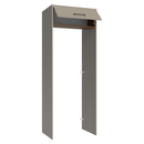 Porta-Geladeira 83 cm 1 Porta Basculante Crema/Rustic/Crema Agata Madesa