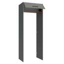 Porta-Geladeira 83 cm 1 Porta Basculante Cinza/Rustic/Cinza Agata Madesa