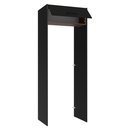Porta-Geladeira 83 cm 1 Porta Basculante Preto/Rustic/Preto Agata Madesa