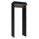 Porta-Geladeira 83 cm 1 Porta Basculante Preto/Rustic/Preto Glamy Madesa