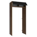 Porta-Geladeira 103 cm 1 Porta Basculante Rustic/Preto Agata Madesa