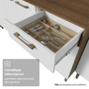 Armário de Cozinha Completa 285 cm Rustic/Branco Lille Madesa 01