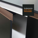 Armário de Cozinha Compacta 120cm Madesa Preto