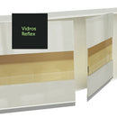 Armário de Cozinha Compacta 100% MDF 190 cm Frentes Branco Brilho Smart Madesa XP