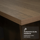 Conjunto Sala de Jantar Tampo de Madeira 6 Cadeiras Rustic/Imperial Bosque Madesa