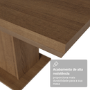 Conjunto Sala de Jantar Tampo de Madeira 6 Cadeiras Rustic/Oxford Luso Madesa