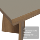 Conjunto Sala de Jantar Tampo de Madeira 6 Cadeiras Rustic/Cinza/Imperial Sarlat Madesa