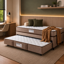 Cama Box com Auxiliar 3 em 1 Real Plus 88cmx188cm Design