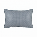 Almofada Linho 35X58 Estampa Dupla Face Azul Com Cordão