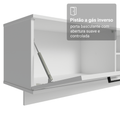 Rack Suspenso para TV até 80 Polegadas 218 cm 2 Portas Branco Agata Madesa