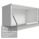 Rack Suspenso para TV até 80 Polegadas 218 cm 2 Portas Branco Stella Madesa