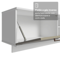 Rack Suspenso para TV até 80 Polegadas 218 cm 2 Portas Branco/Crema Agata Madesa