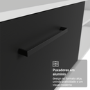Rack para TV até 80 Polegadas 218 cm 2 Portas Branco/Preto Agata Madesa