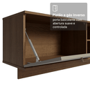 Rack Suspenso para TV até 80 Polegadas 218 cm 2 Portas Rustic/Crema Agata Madesa