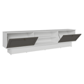 Rack para TV até 80 Polegadas 218 cm 2 Portas Branco/Cinza Vik Madesa