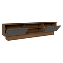 Rack para TV até 80 Polegadas 218 cm 2 Portas Rustic/Cinza Vik Madesa