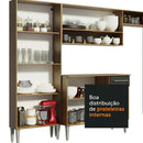 Armário de Cozinha Completa de Canto 293cm Rustic Emilly Line Madesa 06
