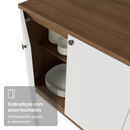 Armário de Cozinha Completa 270 cm Rustic/Branco Vik Madesa 05
