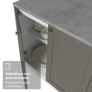 Armário de Cozinha Completa 270 cm Branco/Cinza Vik Madesa 05