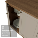 Armário de Cozinha Completa 270 cm Rustic/Crema Vik Madesa 06