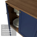 Armário de Cozinha Completa 270 cm Rustic/Azul Vik Madesa 06