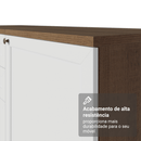 Armário de Cozinha Completa 340 cm Rustic/Branco Vik Madesa 01