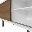 Rack para TV até 80 Polegadas 160cm Branco/Rustic Pés Rustic Madesa XP