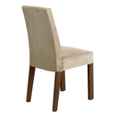Conjunto Sala de Jantar Vanilla Mesa Tampo de Vidro 4 Cadeiras Rustic/Crema/Suede Imperial Madesa