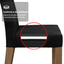 Conjunto Sala de Jantar Tampo com Vidro 4 Cadeiras Rustic/Oxford Todi Madesa