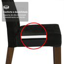 Conjunto Sala de Jantar Tampo com Vidro 6 Cadeiras Rustic/Oxford Dinan Madesa