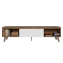 Rack para TV até 75 Polegadas 180 cm 2 Portas 1 Gaveta Rustic/Branco Dune Madesa
