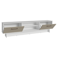 Rack para TV até 80 Polegadas 218 cm 2 Portas Branco/Crema Agata Madesa