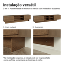 Rack Suspenso para TV até 80 Polegadas 218 cm 2 Portas Rustic Stella Madesa