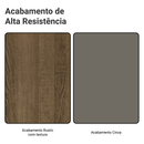 Porta-Geladeira 73 cm 1 Porta Basculante Rustic/Cinza Vik Madesa