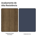 Porta-Geladeira 73 cm 1 Porta Basculante Rustic/Azul Vik Madesa