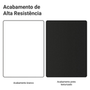 Porta-Geladeira 73 cm 1 Porta Basculante Preto/Branco/Preto Agata Madesa