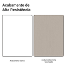 Porta-Geladeira 83 cm 1 Porta Basculante Branco/Crema Agata Madesa