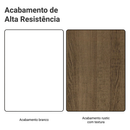 Porta-Geladeira 83 cm 1 Porta Basculante Branco/Rustic Glamy Madesa