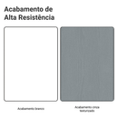 Porta-Geladeira 83 cm 1 Porta Basculante Branco/Cinza Agata Madesa