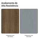Porta-Geladeira 83 cm 1 Porta Basculante Rustic/Cinza Agata Madesa