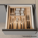 Armário de Cozinha Compacta 180 cm Suspenso Cinza Nice Madesa 04