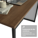 Conjunto Home Office 2 Armários Neo 1 Escrivaninha 2 Prateleiras Branco/Rustic Madesa