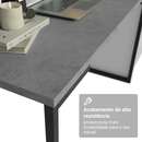 Conjunto Home Office 2 Armários com Espelhos Neo 1 Escrivaninha 2 Prateleiras Branco Madesa