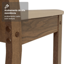 Conjunto Sala de Jantar Dolce Mesa Tampo de Madeira 6 Cadeiras Rustic/Crema/Sintético Bege Madesa