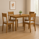 Mesa de Jantar Bellagio Retangular 108cm Poliman Com 4 Cadeiras Karla Indekes