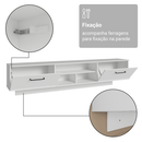 Rack Suspenso para TV até 80 Polegadas 218 cm 2 Portas Branco Agata Madesa